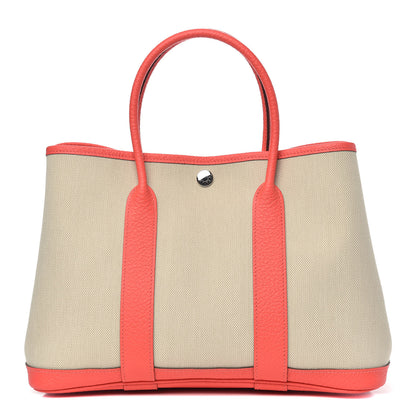 Hermes Toile Militaire Vache Country Garden Party 30 Beton Rose Tyrien 1 of 9