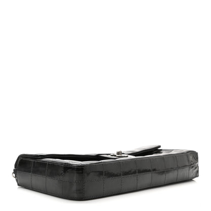 Chanel Patent Quilted East West Chocolate Bar Flap Black 4 of 12