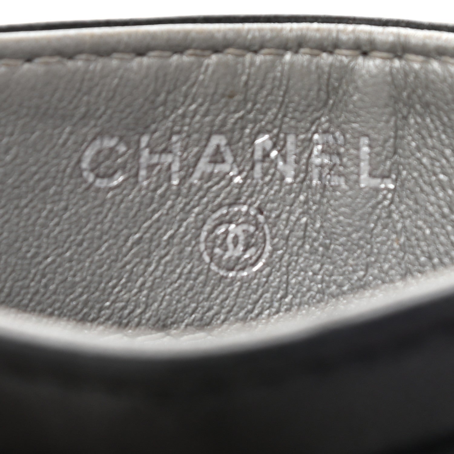 Chanel Lambskin Camellia Embossed Card Holder Black 6 of 8