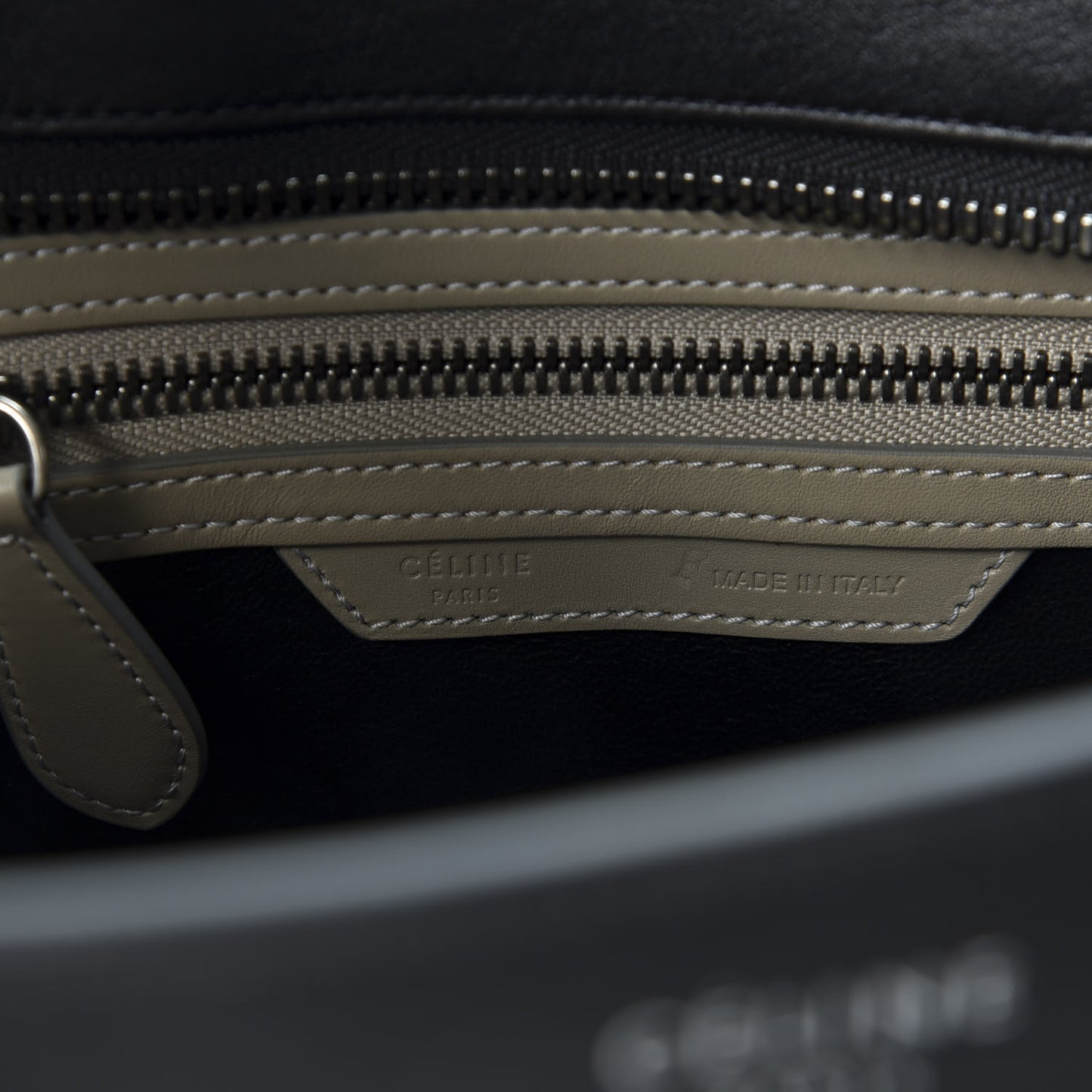 Shiny Smooth Calfskin Micro Tri-Color Luggage Quartz