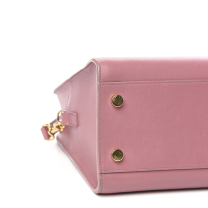 Saint Laurent Calfskin Small Monogram Cabas Vieux Rose 9 of 11