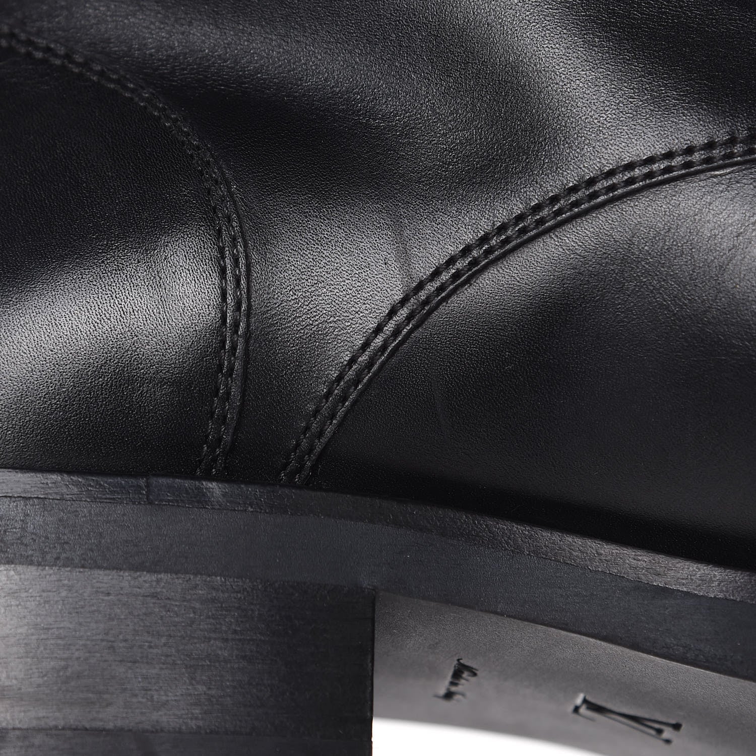 Louis Vuitton Calfskin Wonderland Ranger Boots 37 Black 9 of 11