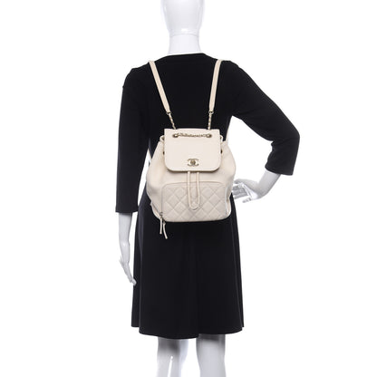 Chanel Caviar Quilted Business Affinity Backpack White 2 of 17