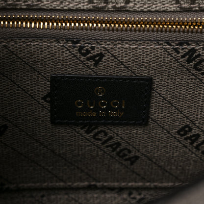 Balenciaga X GUCCI GG Supreme Monogram Small Hourglass Top Handle Bag Beige Ebony 6 of 10