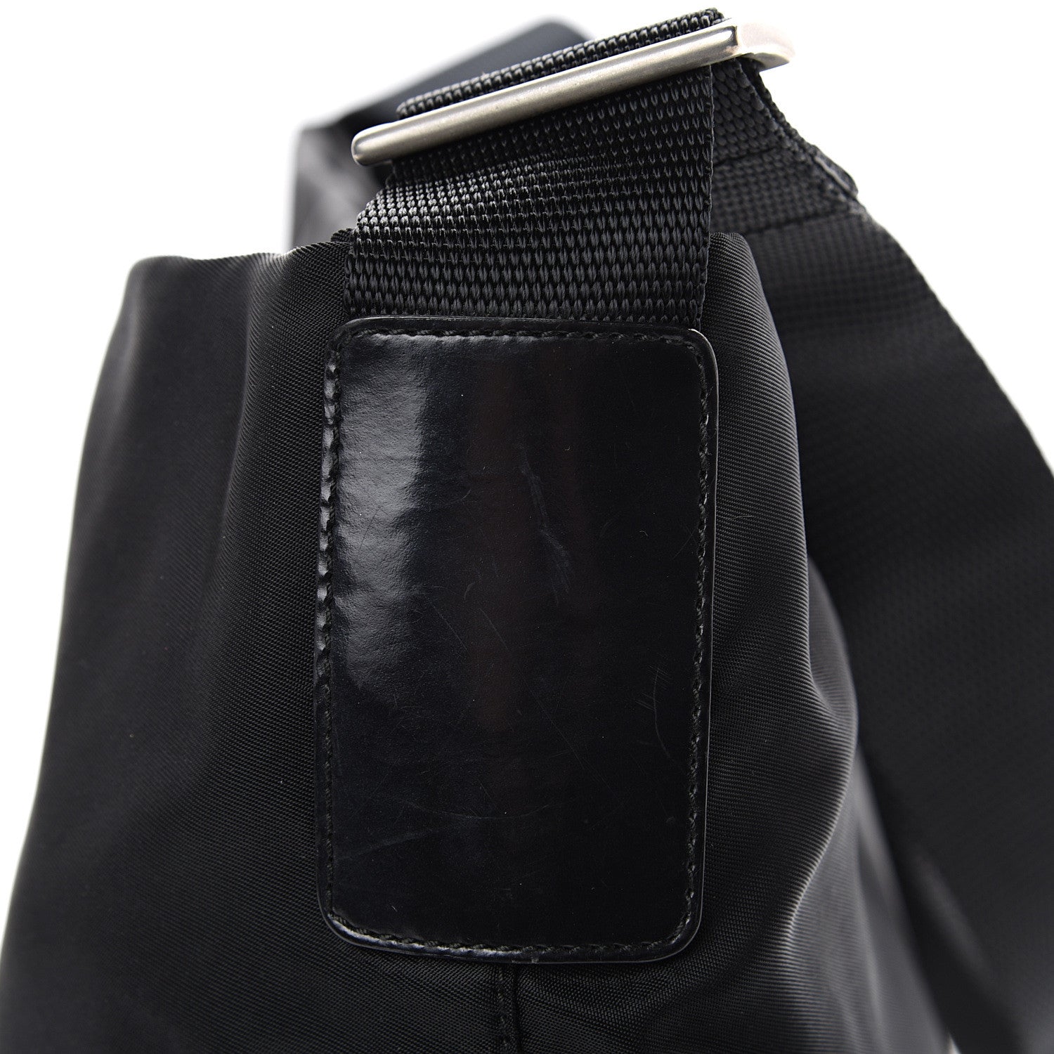 Prada Nylon Flat Messenger Bag Black 10 of 10
