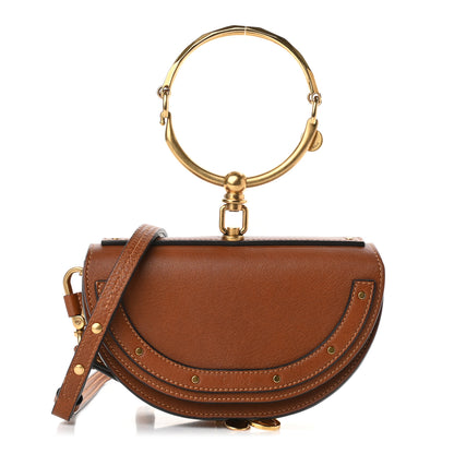 Chloe Calfskin Small Nile Bracelet Minaudiere Bag Caramel 1 of 8