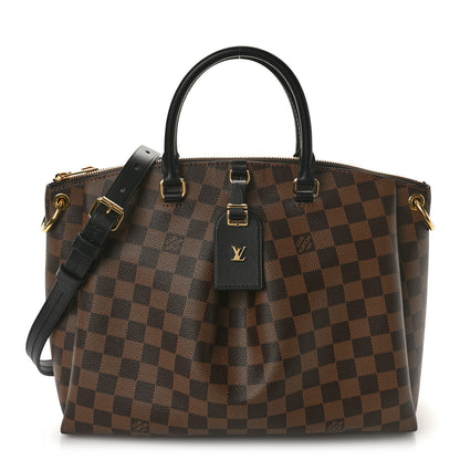 Louis Vuitton Damier Ebene Odeon Tote MM Black 1 of 8