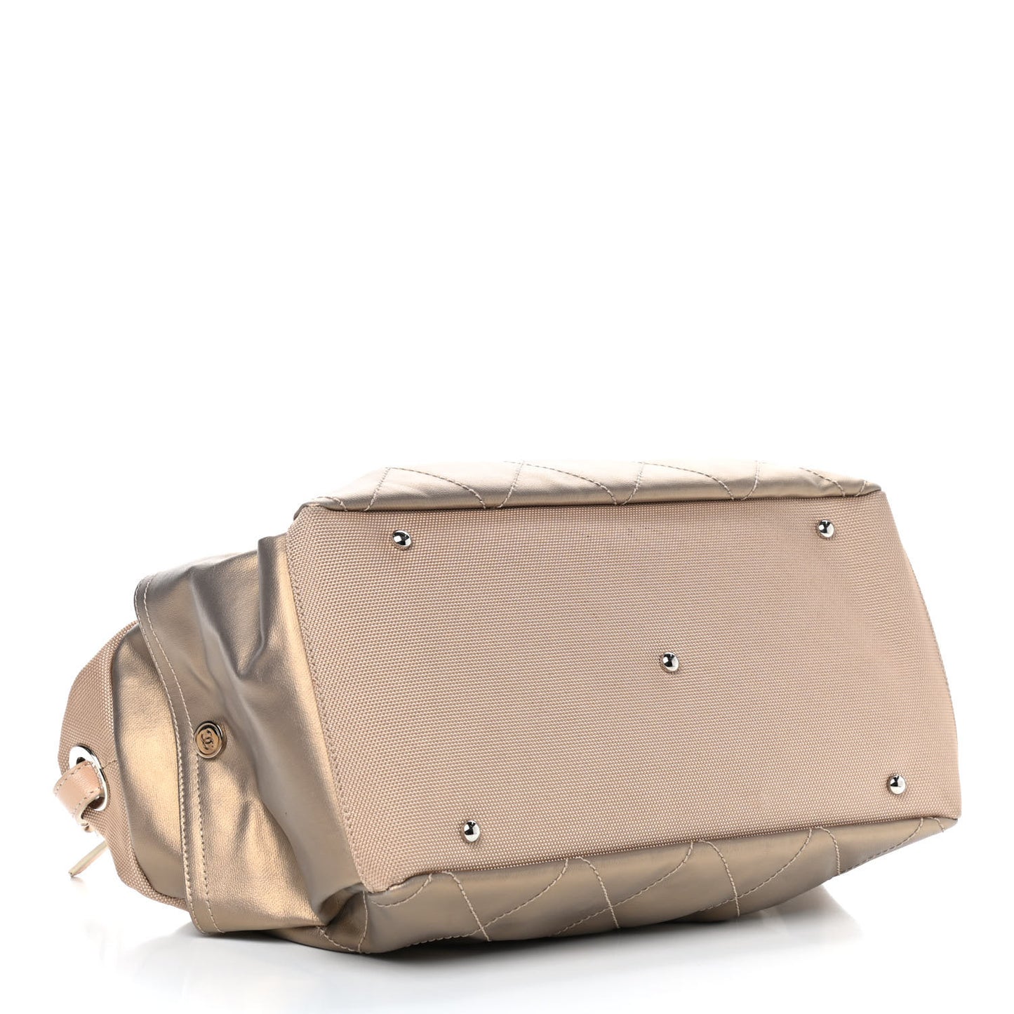 Coated Canvas Paris Biarritz Hobo Gold
