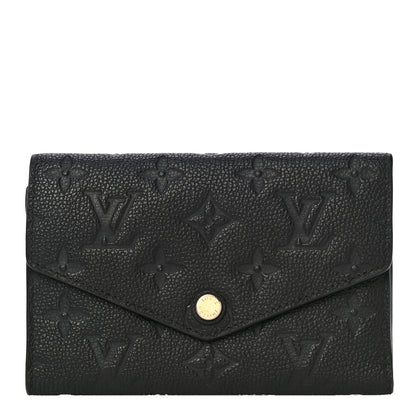 Louis Vuitton Empreinte Compact Curieuse Wallet Black 1 of 15