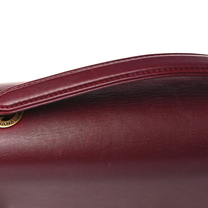 Chanel Shiny Calfskin Goatskin Quilted Medium Coco Curve Messenger Flap Burgundy 11 of 12