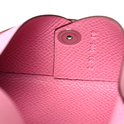 Hermes Epsom Calvi Card Case 5P Pink 6 of 10