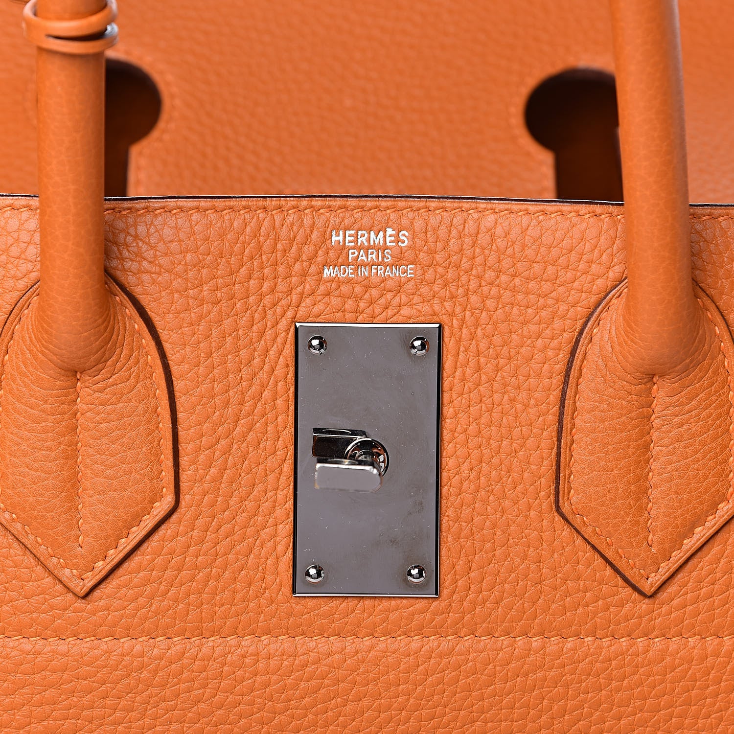Hermes Togo HAC Travel Birkin 50 Orange 8 of 27