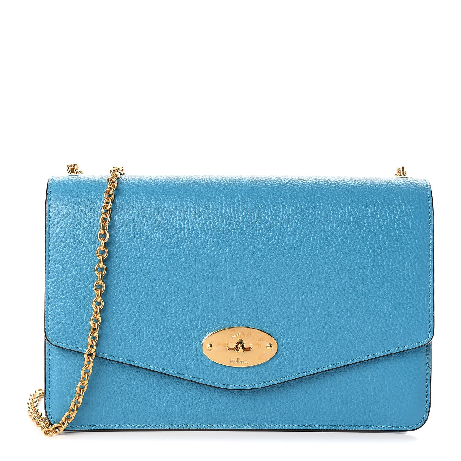 Mulberry Classic Grain Calfskin Medium Darley Azure 1 of 9