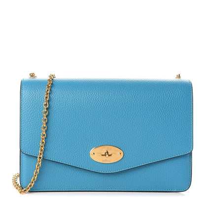 Mulberry Classic Grain Calfskin Medium Darley Azure 1 of 9