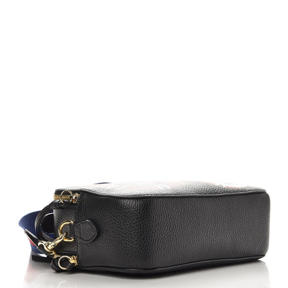 Gucci Grained Calfskin Sylvie Web Kingsnake Small Camera Bag Black Multicolor 4 of 8