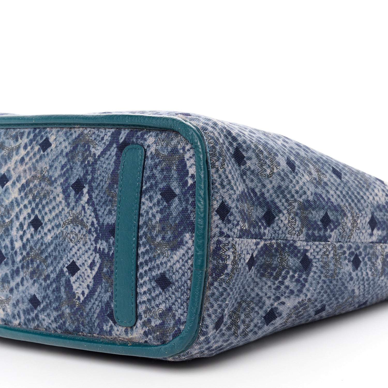 MCM Visetos Medium Project Reversible Shopper Tote Blue 19 of 21