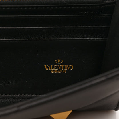 Valentino Garavani Nappa Roman Stud Wallet on Chain Black 6 of 10