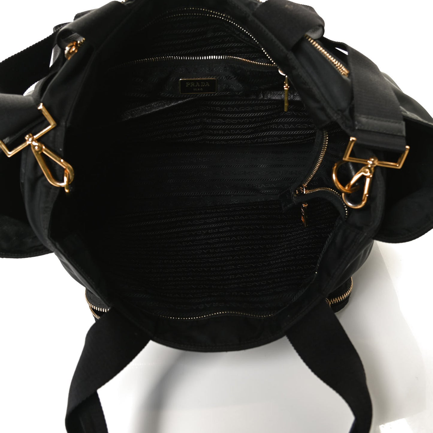 Nylon Vela Baby Bag Black