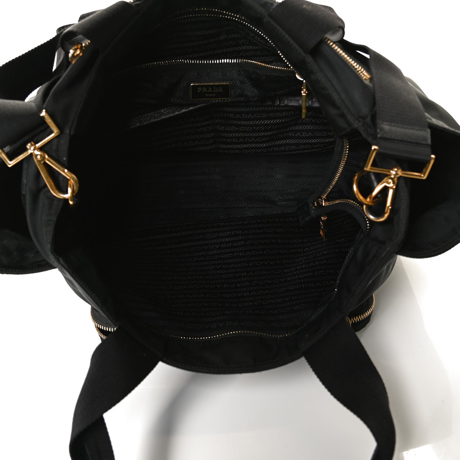 Prada Nylon Vela Baby Bag Black 5 of 14