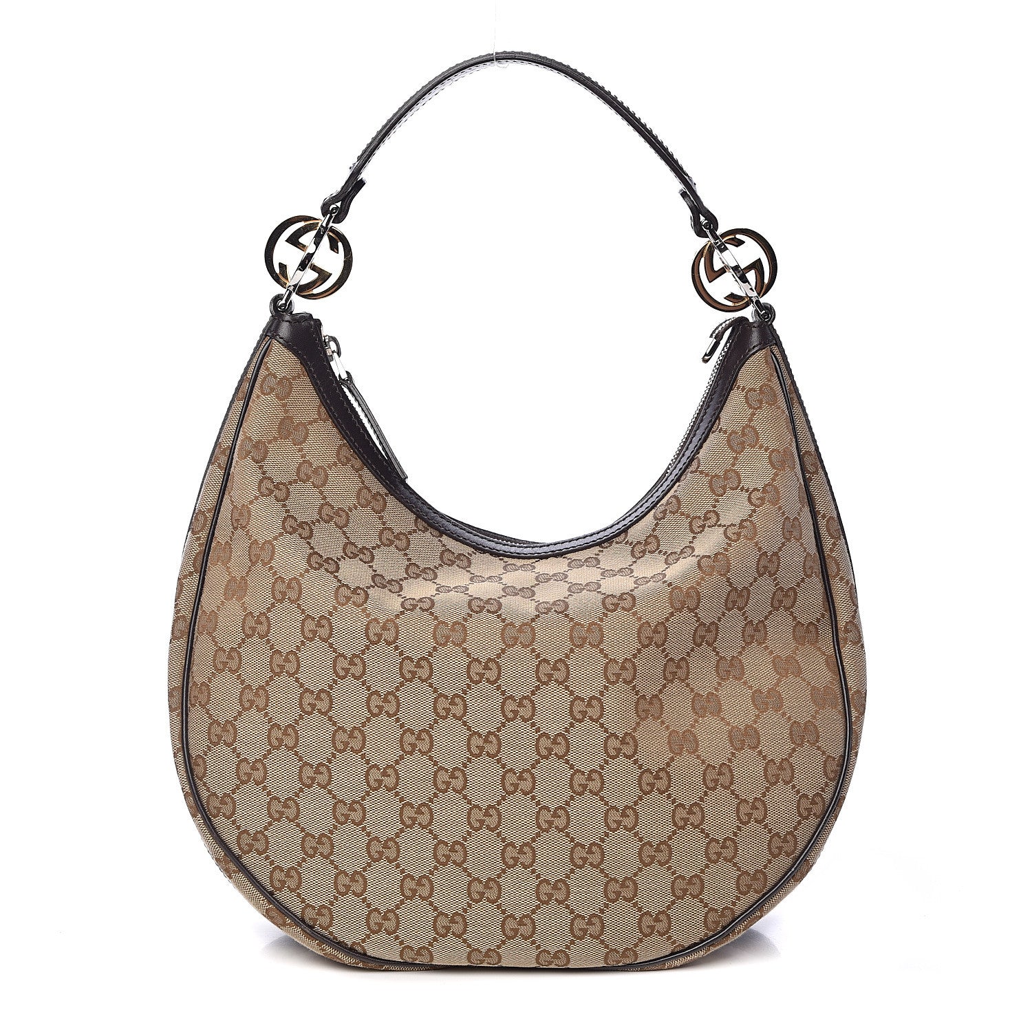 Gucci Monogram Medium GG Twins Hobo Black 1 of 13