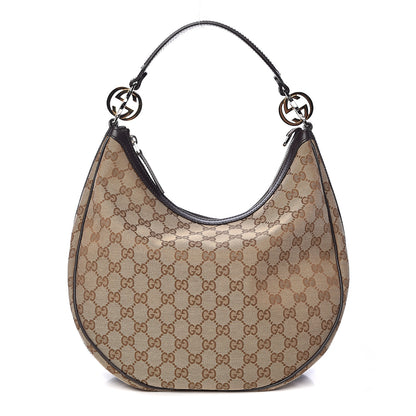 Gucci Monogram Medium GG Twins Hobo Black 1 of 13