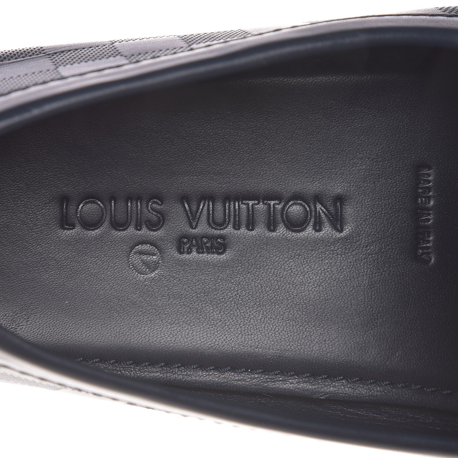 Louis Vuitton Men's Damier Infini Hockenheim Moccasin Loafers 13 Cosmos 7 of 8