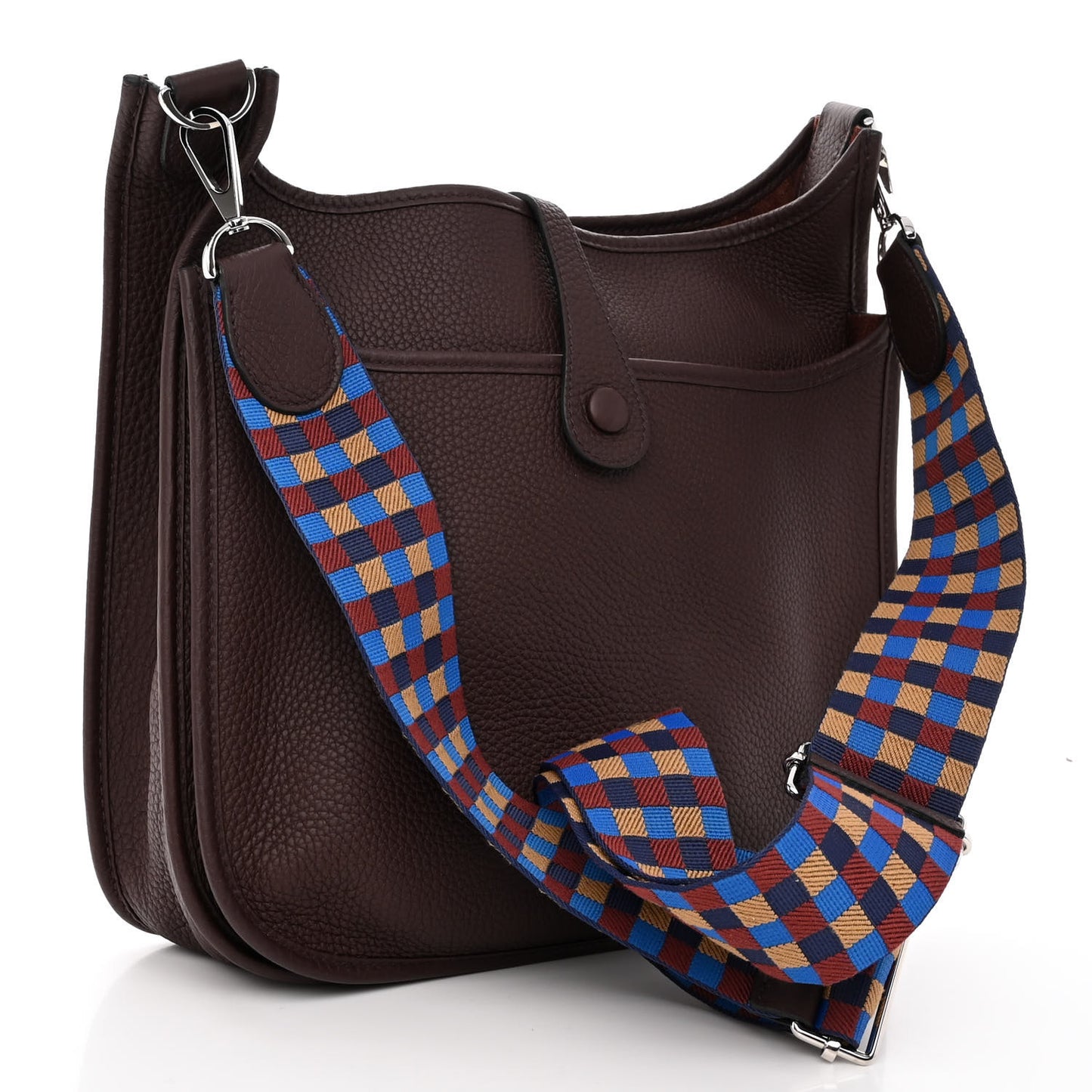 Taurillon Clemence Quadrille Evelyne III PM Rouge Sellier Bleu Billard Biscuit Rouge H