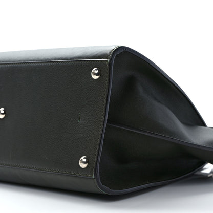 Fendi Vitello Dolce Marmol Shiny Nappa Petite 3Jours Tote Verde Prato 8 of 13