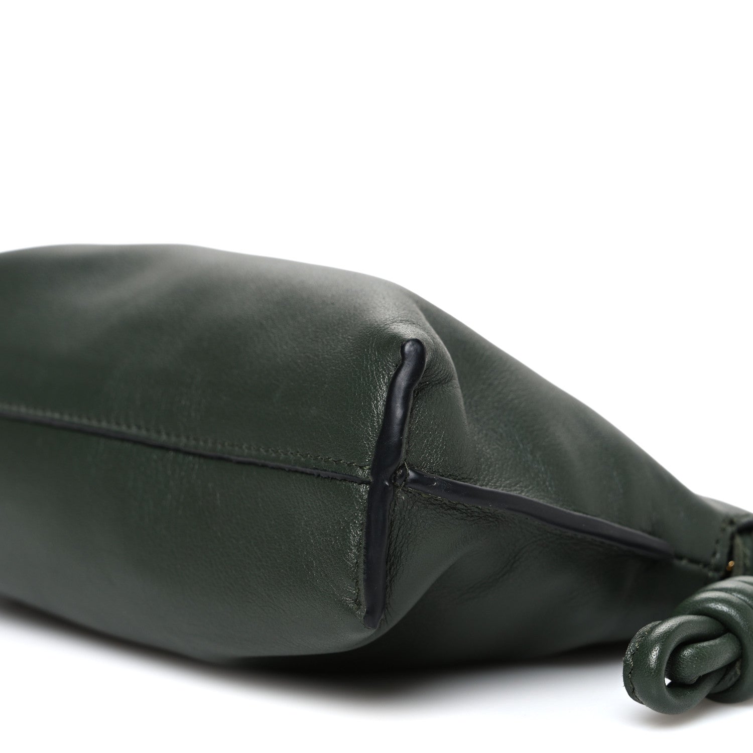 Loewe Calfskin Nano Flamenco Knot Clutch Khaki 10 of 10