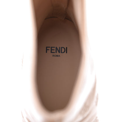 Fendi Vitello Karligraphy Embossed FFreedom Ankle Boots 39.5 Pink Burb 7 of 9