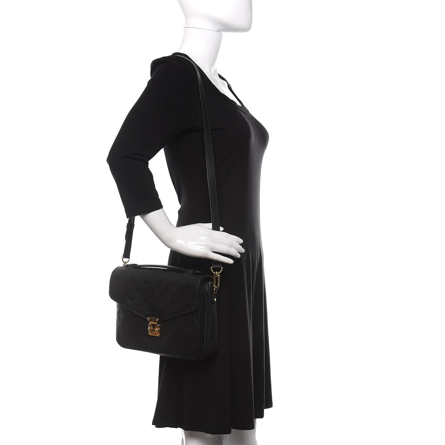 Louis Vuitton Empreinte Pochette Metis Black 2 of 9