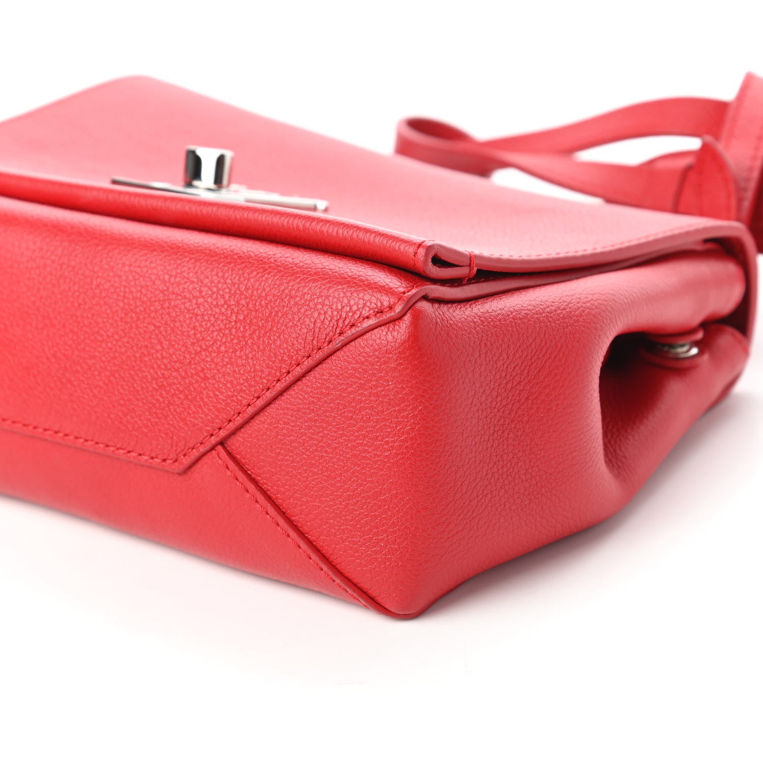 Louis Vuitton Calfskin Lockme II Chain Bag BB Rubis 7 of 10