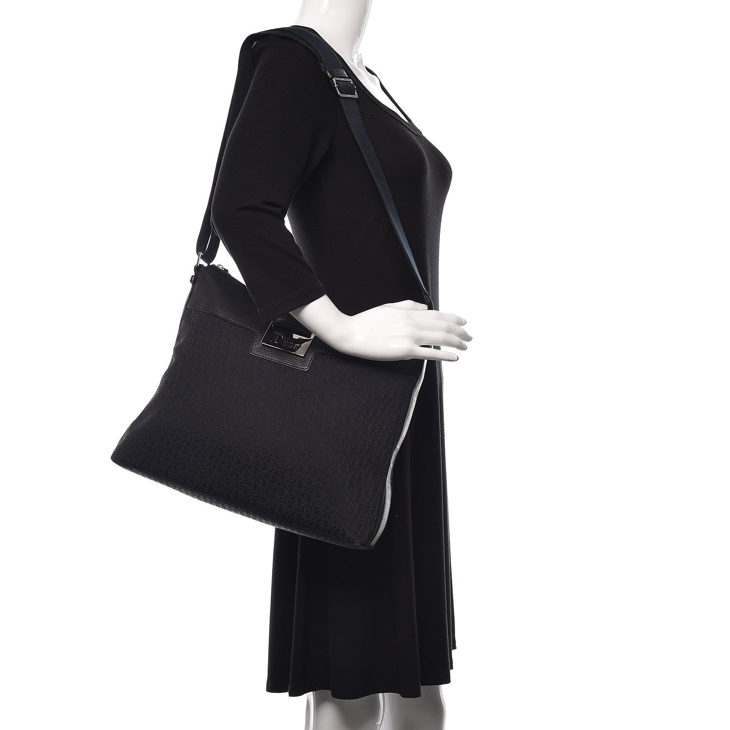 Christian Dior Monogram Messenger Black 2 of 9