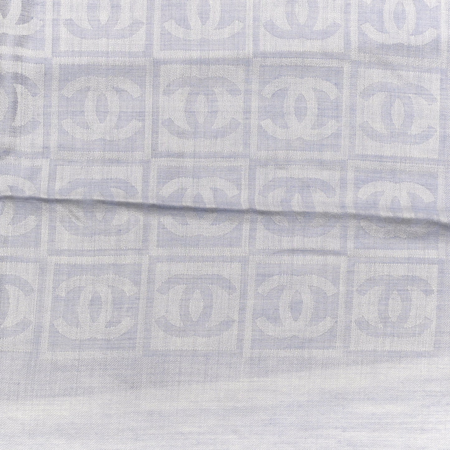 Cashmere Silk CC Scarf Blue