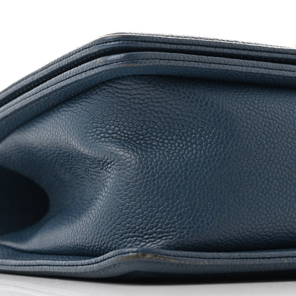 Chanel Caviar Quilted Medium Boy Flap Navy 9 of 11