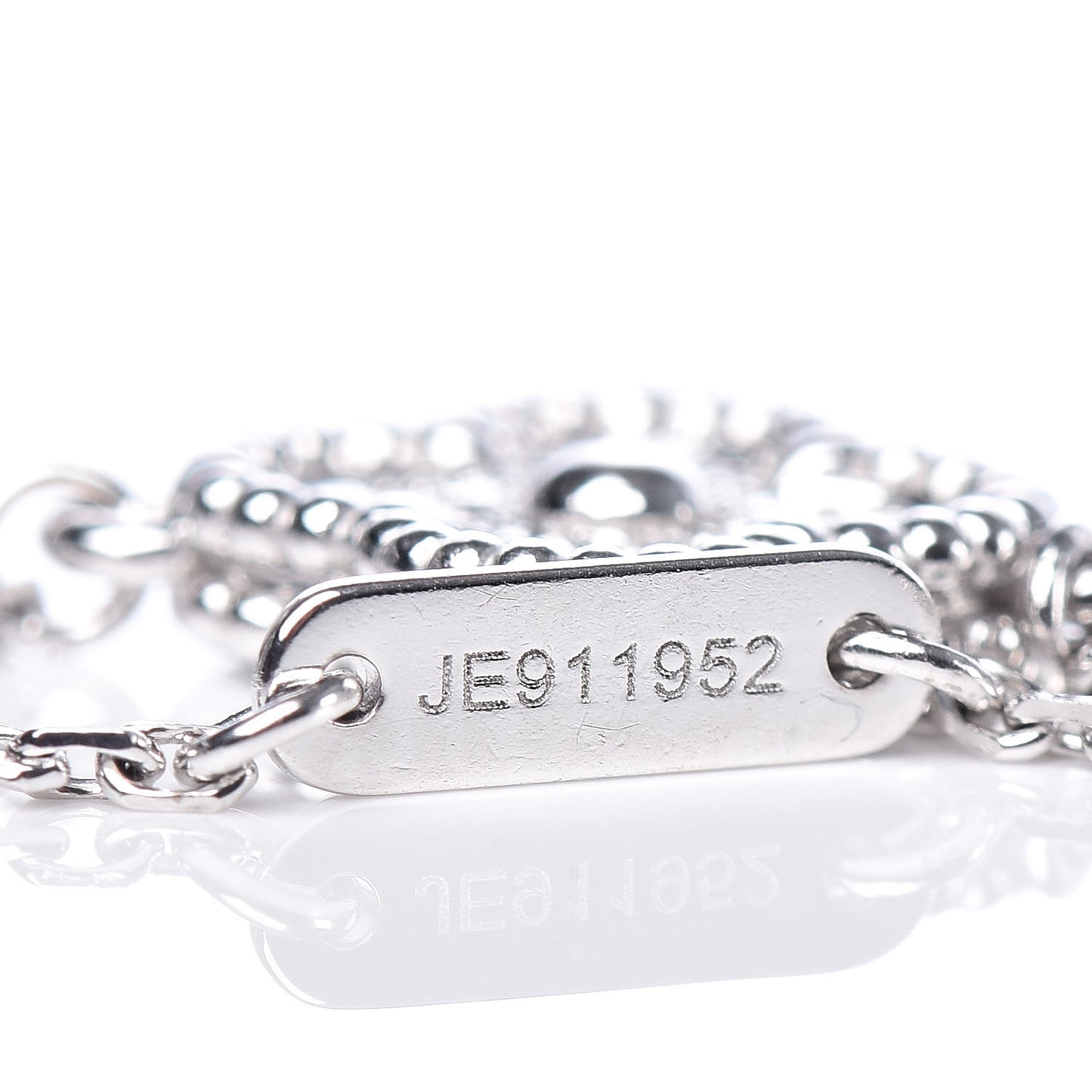 18K White Gold Diamond Sweet Alhambra Bracelet