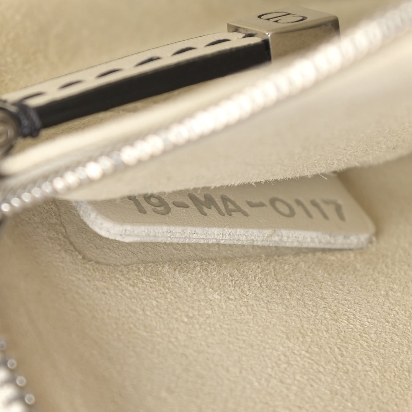 Smooth Calfskin Dio(r)evolution Flap Bag Off White