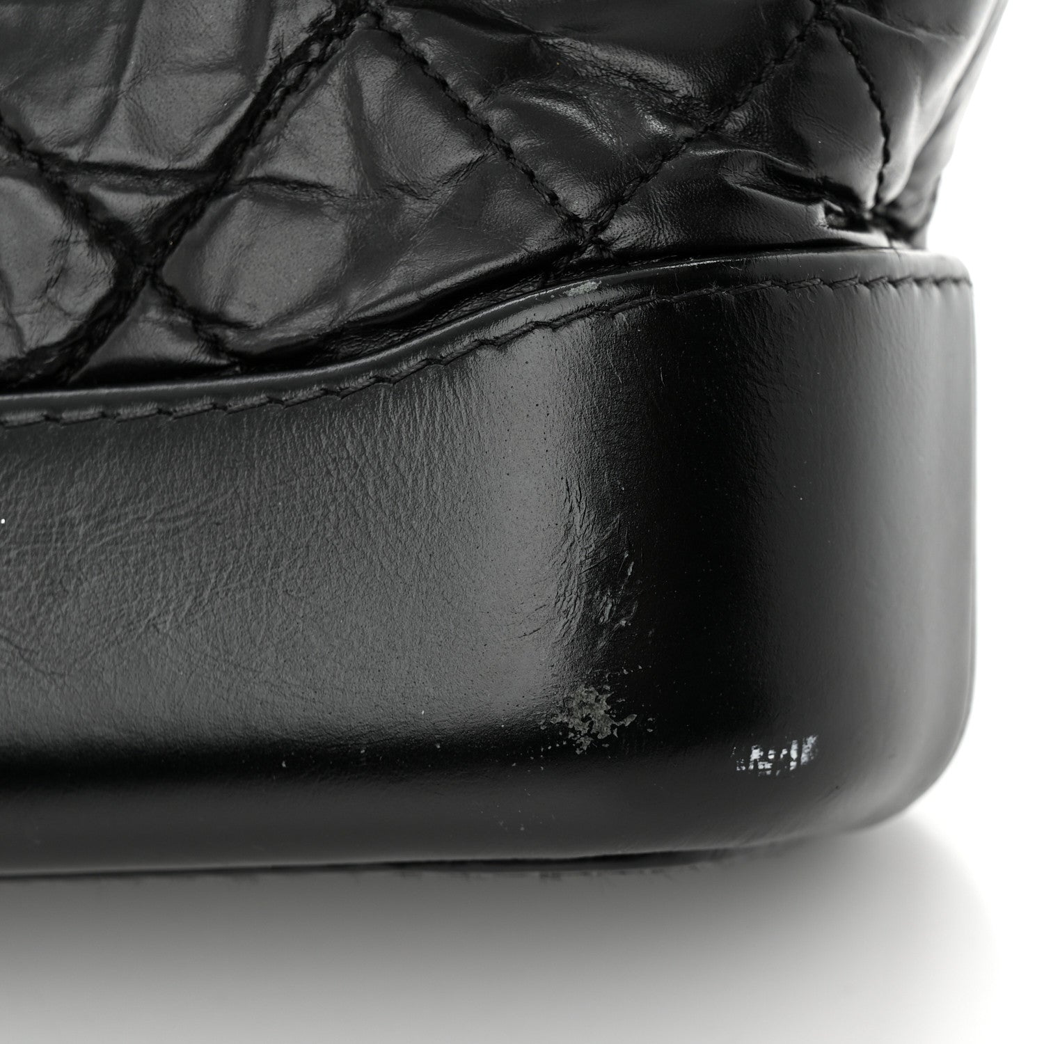 Chanel Aged Calfskin Quilted Small Gabrielle Hobo Black 11 of 11