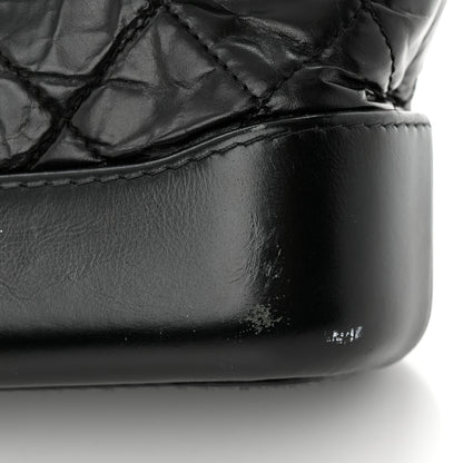 Chanel Aged Calfskin Quilted Small Gabrielle Hobo Black 11 of 11