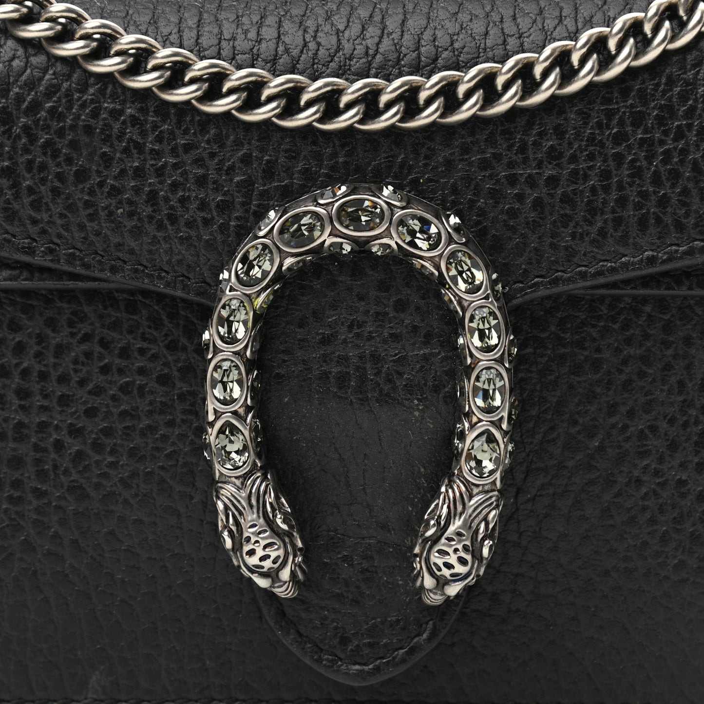 Calfskin Super Mini Dionysus Shoulder Bag Black