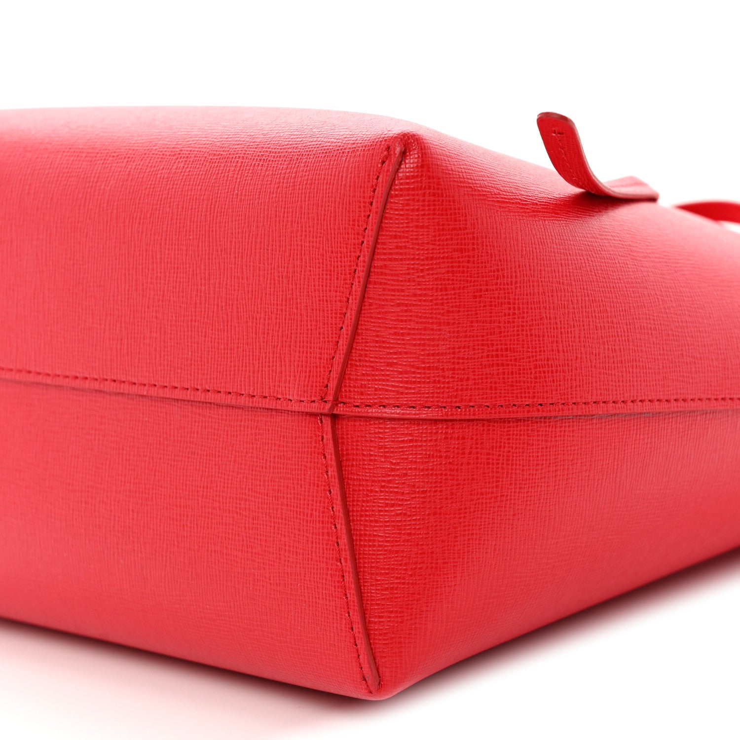 Mansur Gavriel Saffiano Mini Bucket Bag Flamma 10 of 11