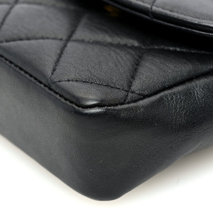 Chanel Lambskin Quilted Chain Mini Flap Belt Bag 75 30 Black 9 of 9