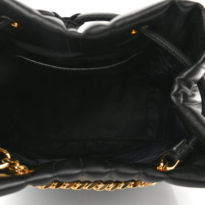 Burberry Lambskin Quilted Medium Lola Backpack Black 5 of 9