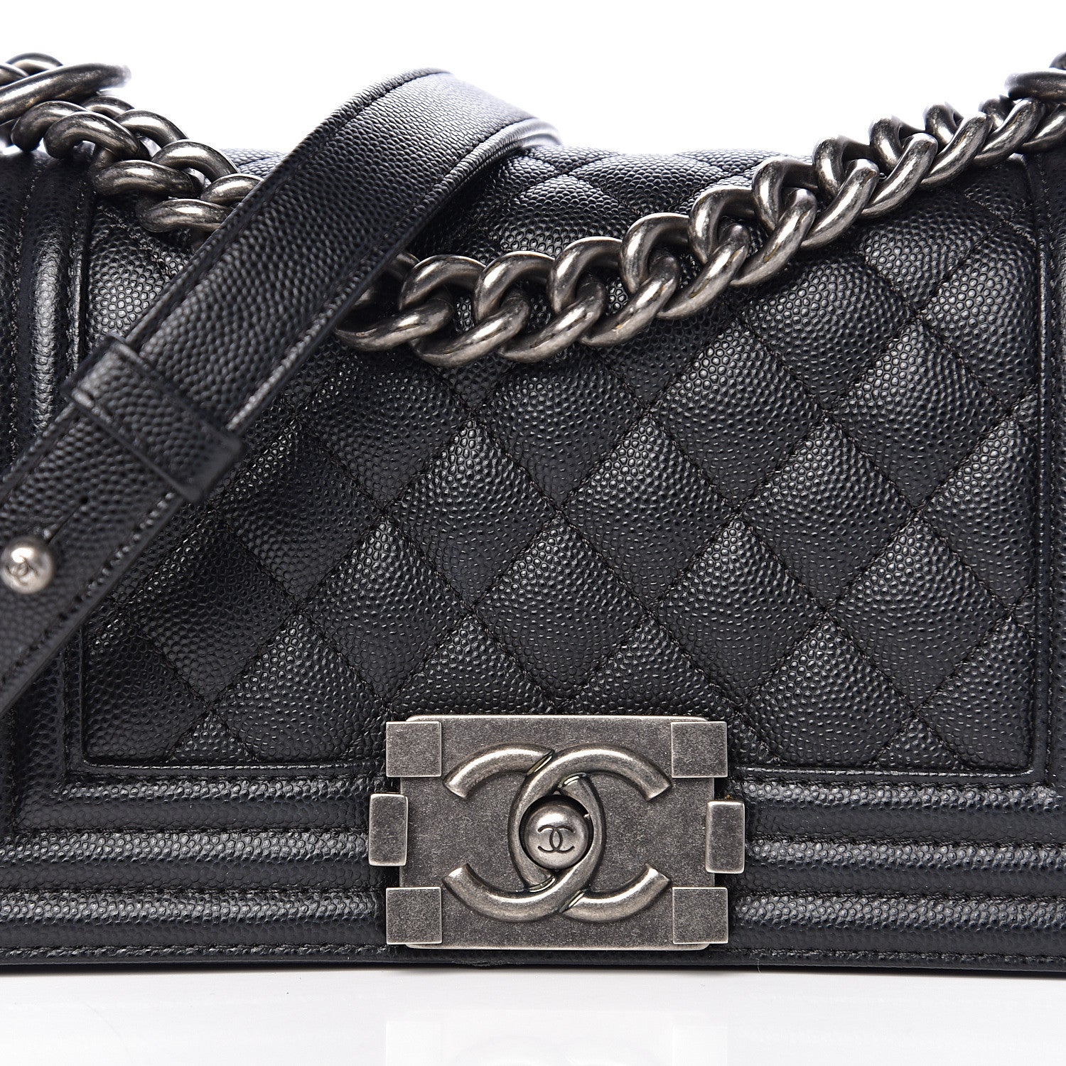 Chanel Caviar Quilted Small Boy Flap Black 10 of 11
