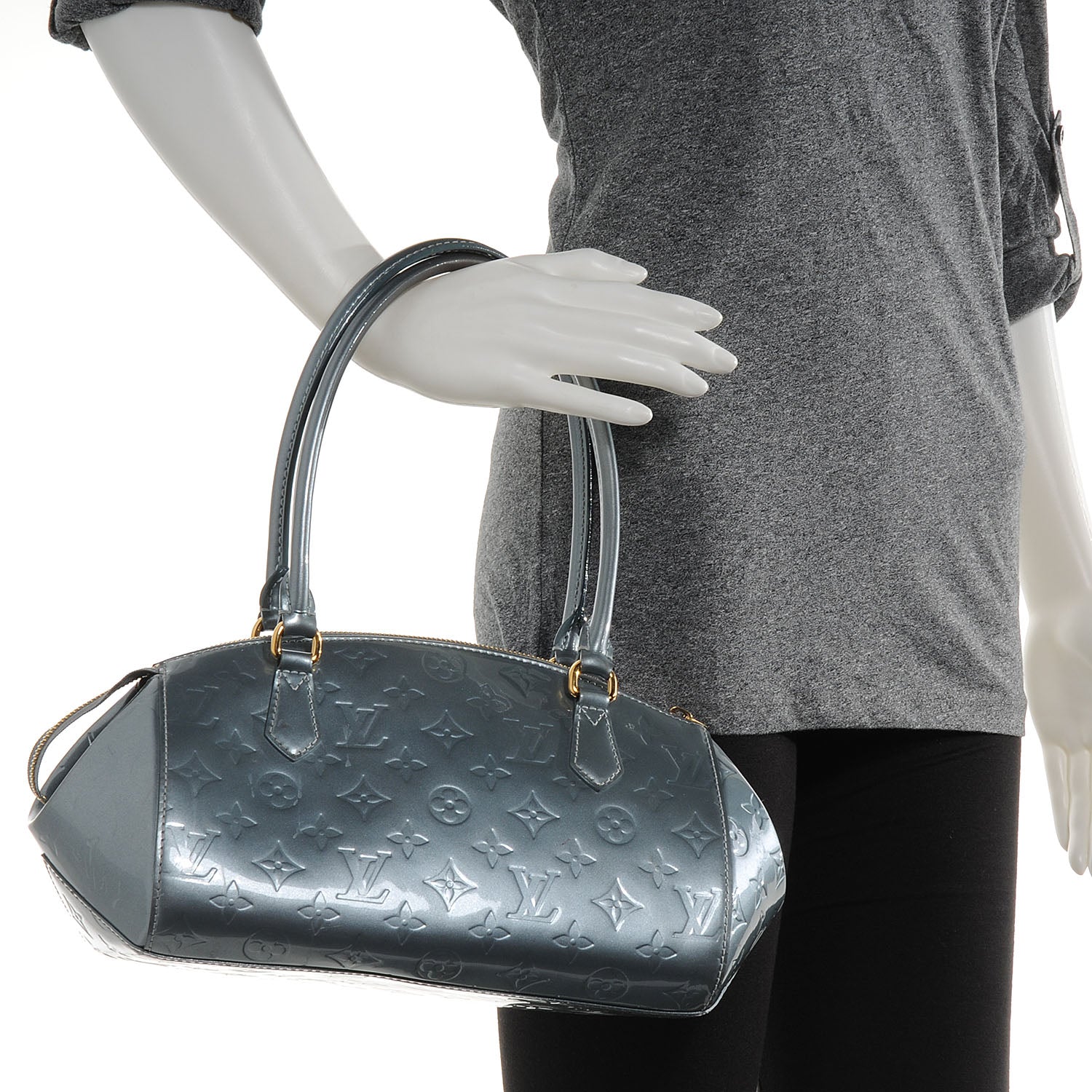 Louis Vuitton Vernis Sherwood PM Givre 2 of 7