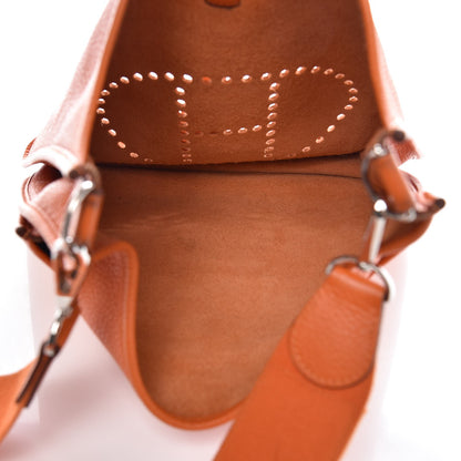 Hermes Taurillon Clemence Evelyne III GM Orange 5 of 7