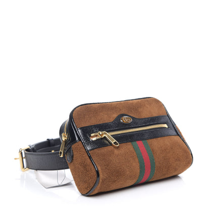 Gucci Suede Small Ophidia Belt Bag 85 34 Brown 2 of 8