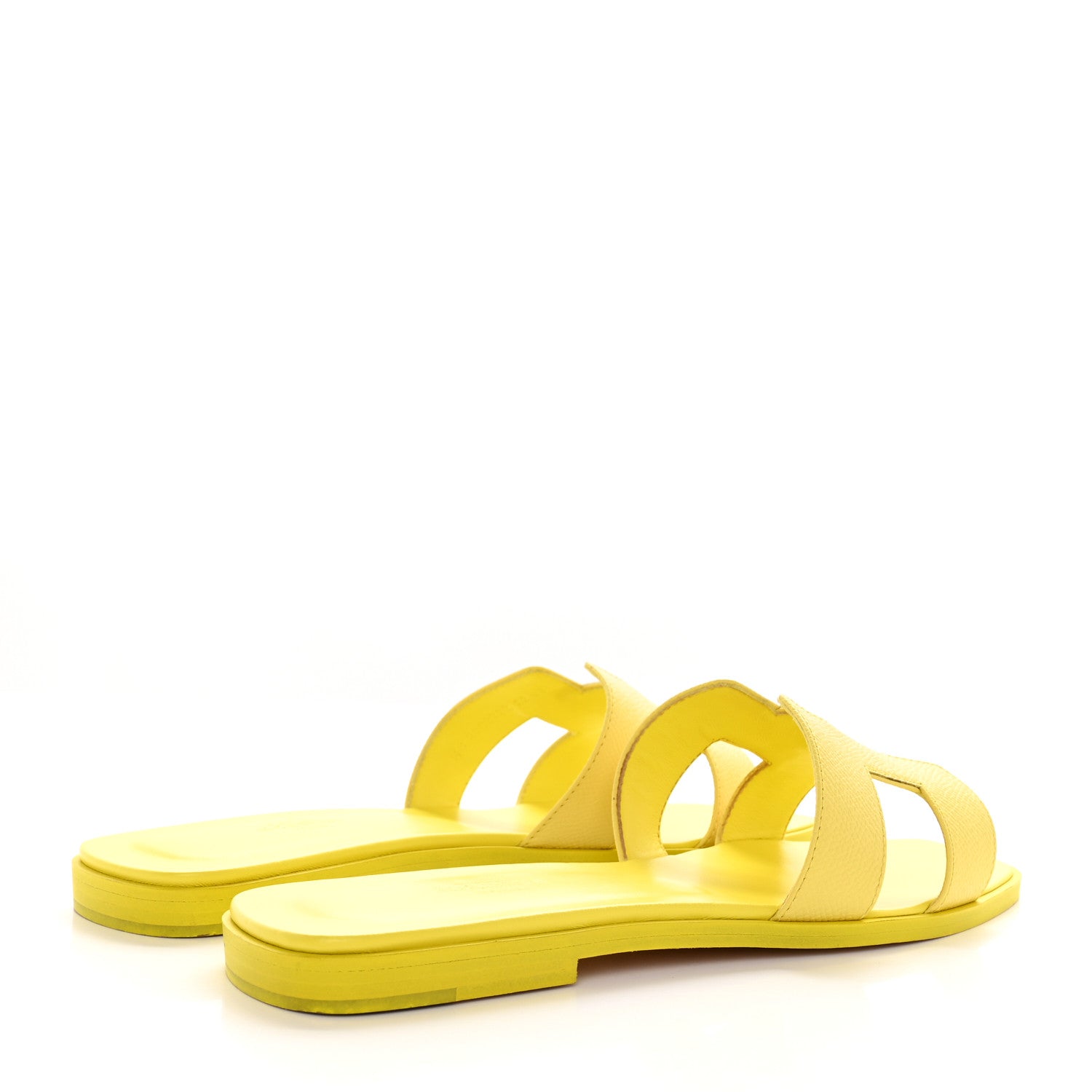 Hermes Epsom Oran Sandals 39 Jaune Curcuma 4 of 12