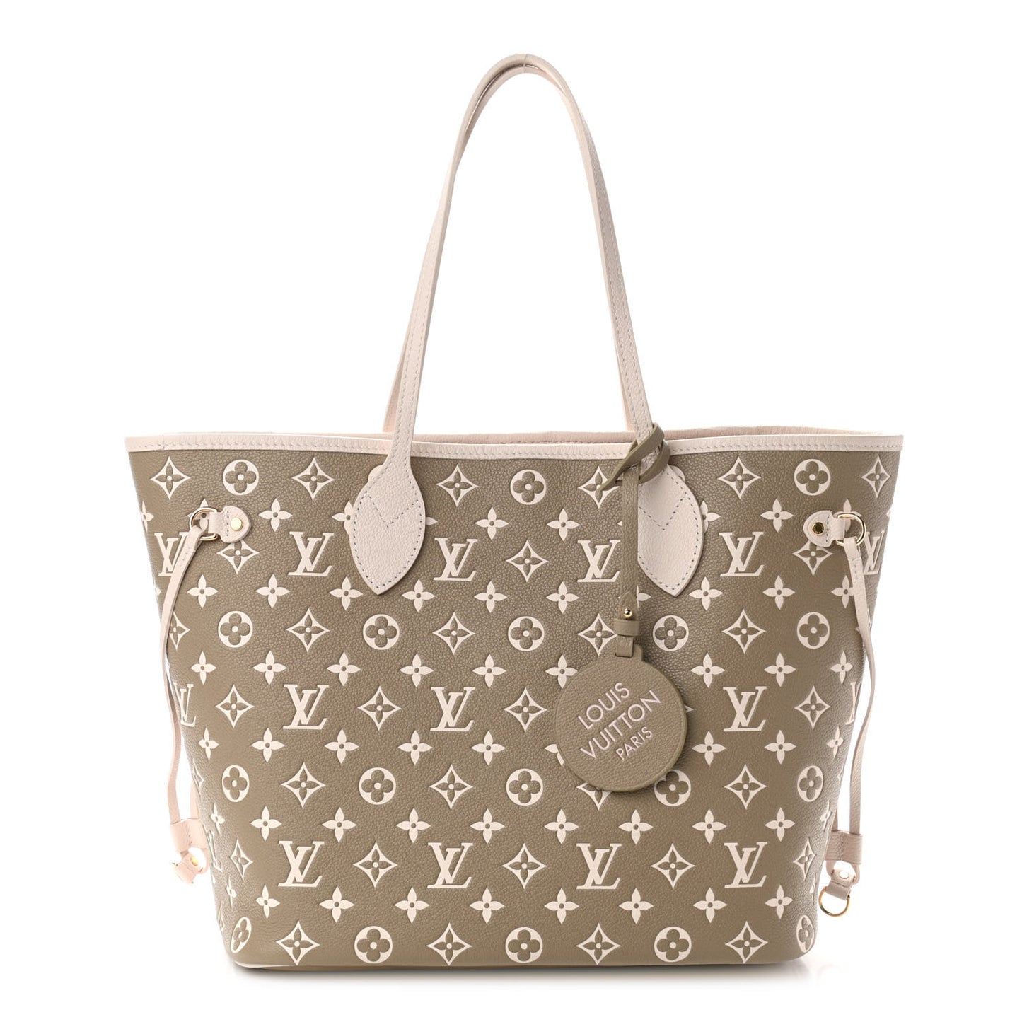 Empreinte Monogram Spring In The City Neverfull MM Kaki Beige Cream