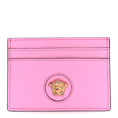 Versace Vitello Medusa Card Holder Pink Paradise 1 of 7